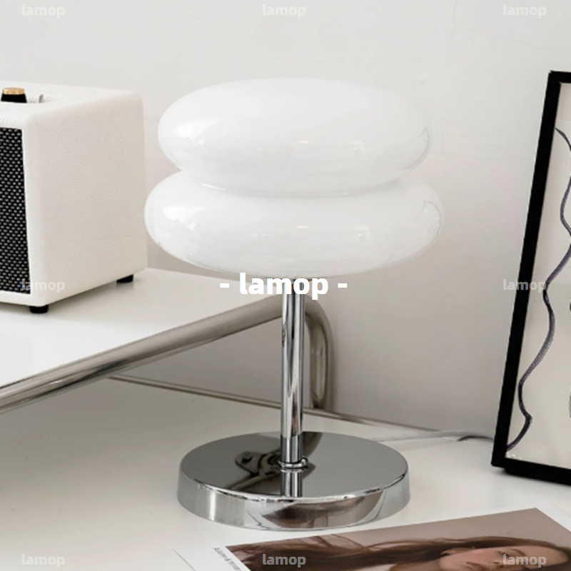 Decor Lighting Lamps - バウハウス クリームグローブ テーブルランプ ミッドセンチュリー ミニマリスト INS