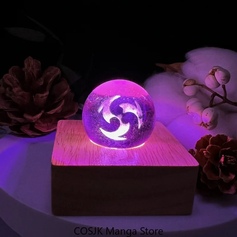 ゲーム「原神」の元素をモチーフにしたガラス球型ナイトライト。 - Lighting Decoration Ideas のレビューと価格