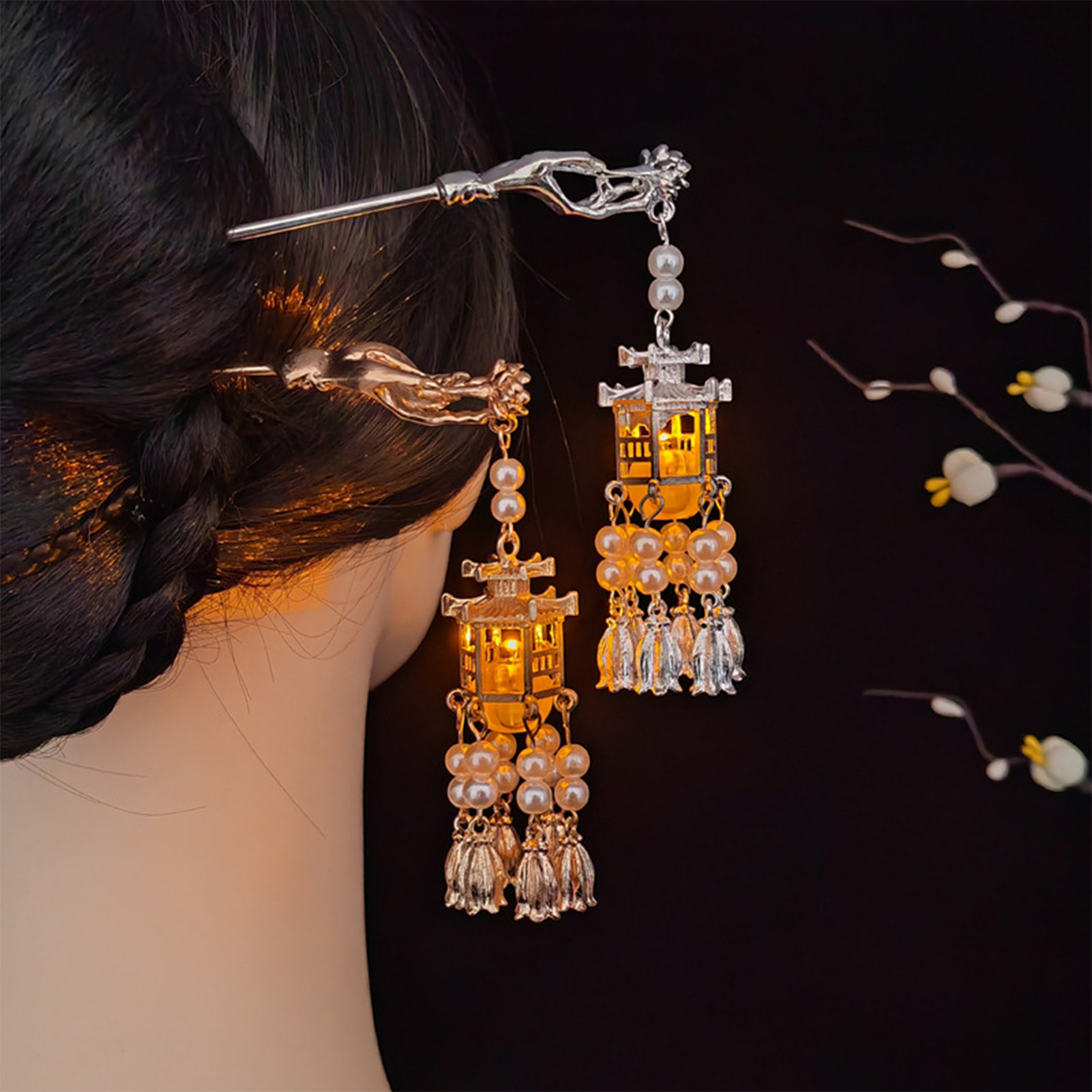 レトロ中国風のヘアスティックフォーク Led ライト女性女の - Lighting Decoration Ideas のレビューと価格