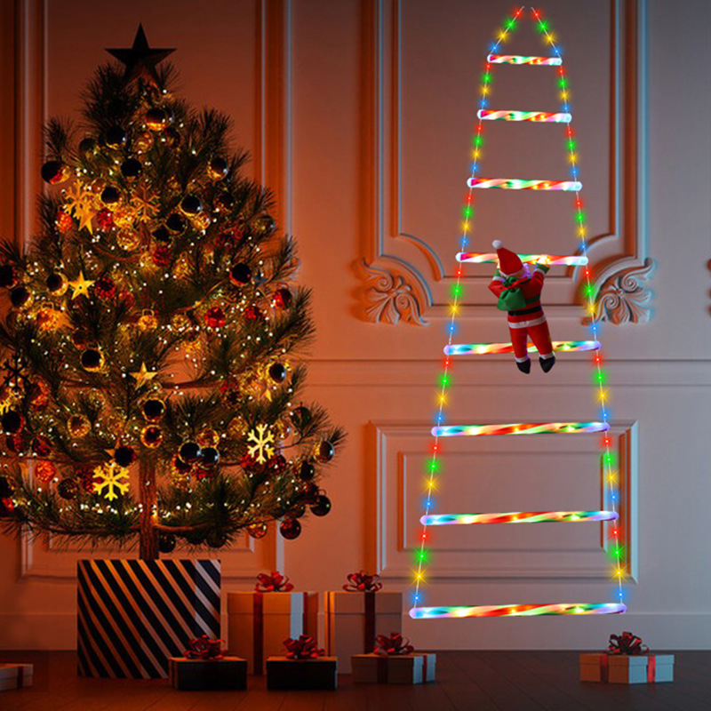 クリスマス装飾ライト LED 屋外斜めはしご 室内防水 サン - Lighting Christmas Decor のレビューと価格