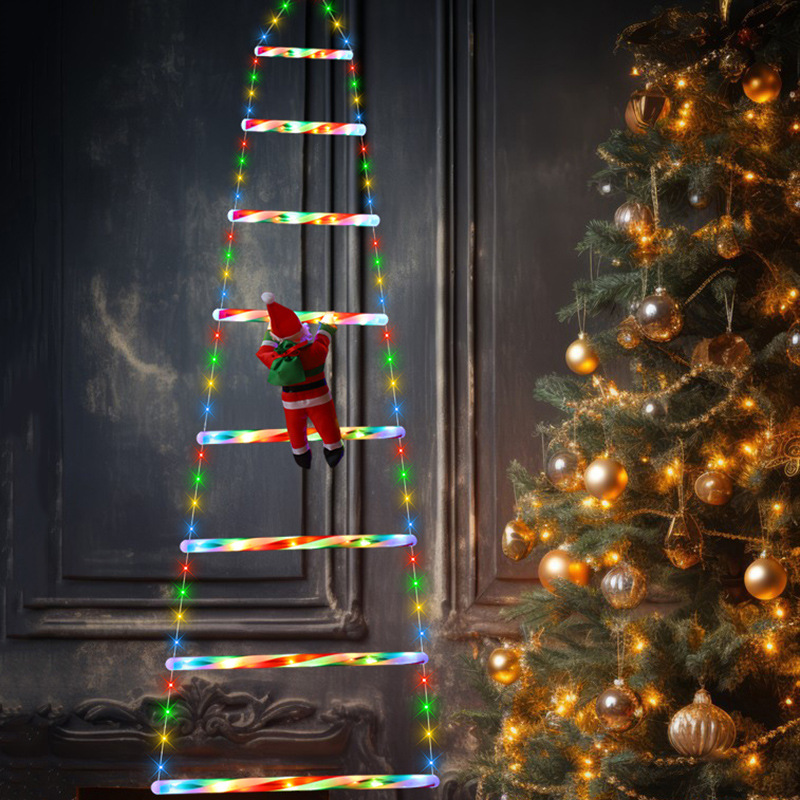 クリスマス装飾ライト LED 屋外斜めはしご 室内防水 サン - Lighting Christmas Decor のレビューと価格